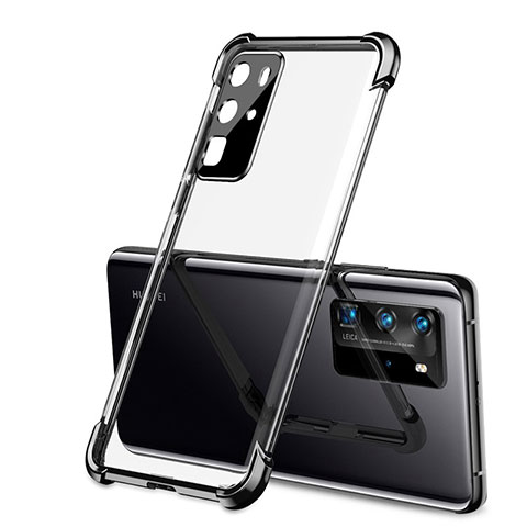 Funda Silicona Ultrafina Carcasa Transparente S01 para Huawei P40 Pro Negro