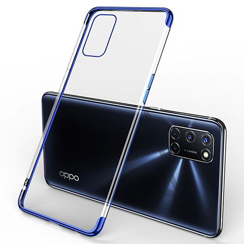 Funda Silicona Ultrafina Carcasa Transparente S01 para Oppo A52 Azul