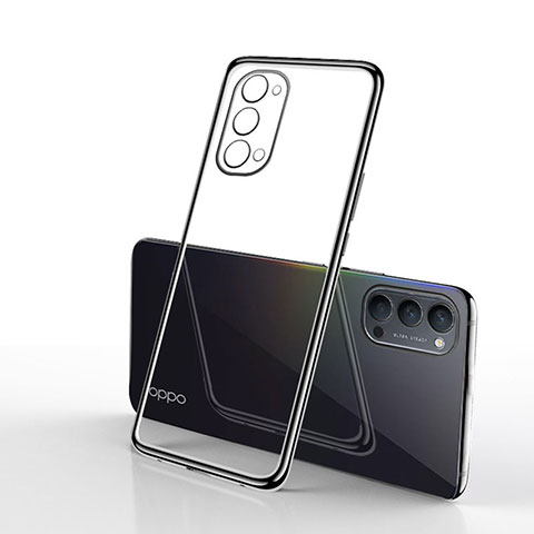 Funda Silicona Ultrafina Carcasa Transparente S01 para Oppo Reno4 Pro 5G Negro