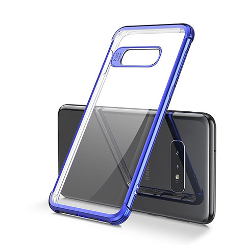 Funda Silicona Ultrafina Carcasa Transparente S01 para Samsung Galaxy S10e Azul