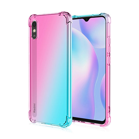 Funda Silicona Ultrafina Carcasa Transparente S01 para Xiaomi Redmi 9AT Rosa