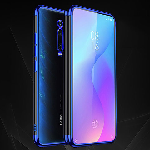 Funda Silicona Ultrafina Carcasa Transparente S01 para Xiaomi Redmi K20 Azul