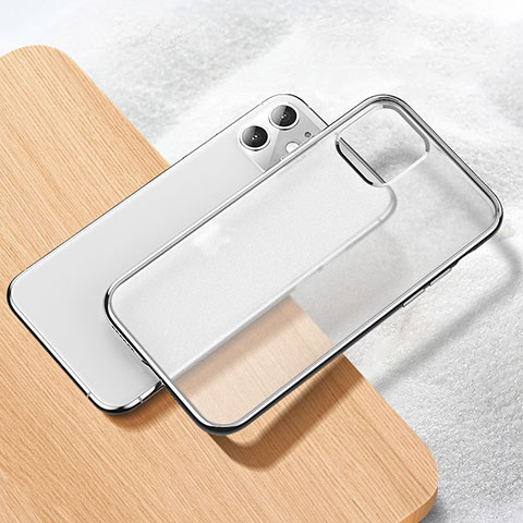 Funda Silicona Ultrafina Carcasa Transparente S02 para Apple iPhone 11 Plata