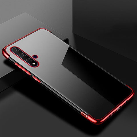 Funda Silicona Ultrafina Carcasa Transparente S02 para Huawei Honor 20S Rojo