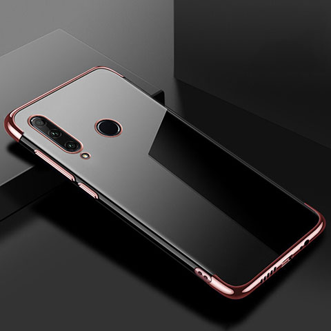Funda Silicona Ultrafina Carcasa Transparente S02 para Huawei P Smart+ Plus (2019) Oro Rosa