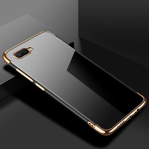 Funda Silicona Ultrafina Carcasa Transparente S02 para Oppo K1 Oro