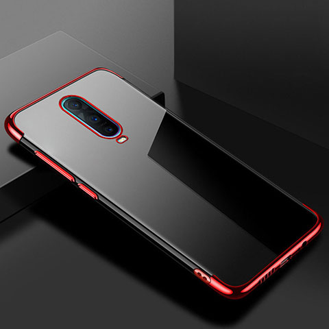 Funda Silicona Ultrafina Carcasa Transparente S02 para Oppo R17 Pro Rojo