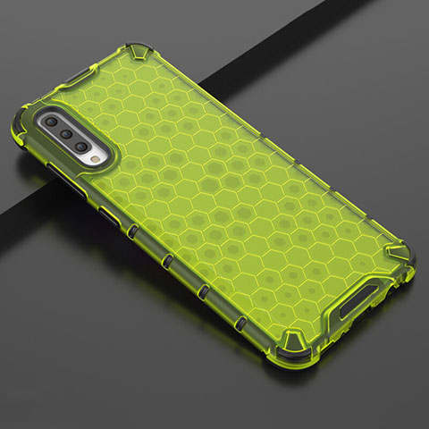 Funda Silicona Ultrafina Carcasa Transparente S02 para Samsung Galaxy A70S Verde