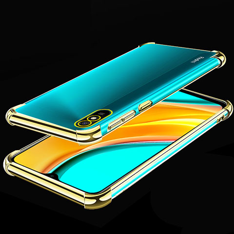 Funda Silicona Ultrafina Carcasa Transparente S02 para Xiaomi Redmi 9A Oro