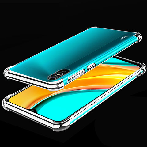 Funda Silicona Ultrafina Carcasa Transparente S02 para Xiaomi Redmi 9i Plata