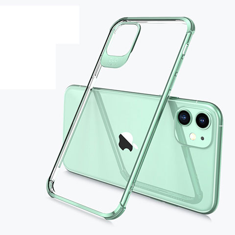 Funda Silicona Ultrafina Carcasa Transparente S03 para Apple iPhone 11 Verde