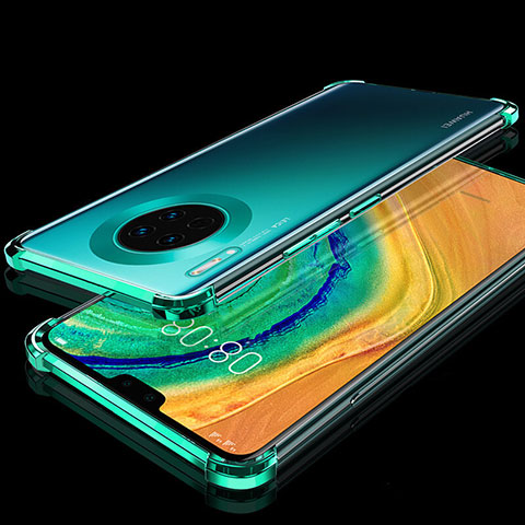 Funda Silicona Ultrafina Carcasa Transparente S03 para Huawei Mate 30 Verde