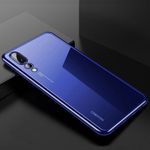 Funda Silicona Ultrafina Carcasa Transparente S03 para Huawei P20 Pro Azul