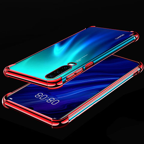 Funda Silicona Ultrafina Carcasa Transparente S03 para Huawei P30 Rojo