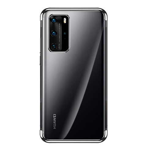 Funda Silicona Ultrafina Carcasa Transparente S03 para Huawei P40 Pro Negro