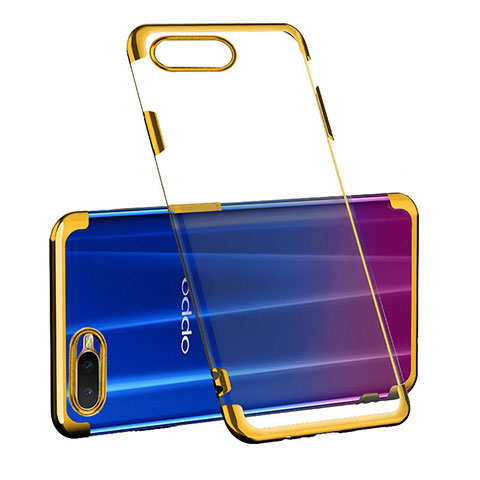 Funda Silicona Ultrafina Carcasa Transparente S03 para Oppo K1 Oro