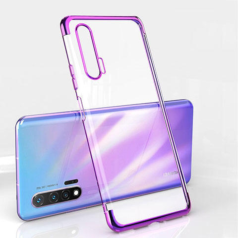 Funda Silicona Ultrafina Carcasa Transparente S04 para Huawei Nova 6 Morado