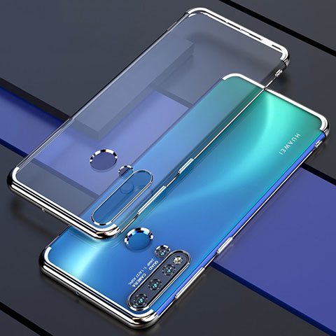 Funda Silicona Ultrafina Carcasa Transparente S04 para Huawei P20 Lite (2019) Plata