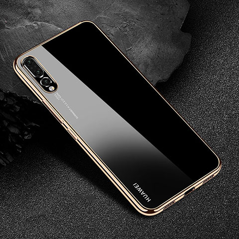 Funda Silicona Ultrafina Carcasa Transparente S04 para Huawei P20 Pro Oro