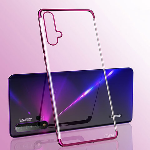 Funda Silicona Ultrafina Carcasa Transparente S05 para Huawei Nova 5 Morado