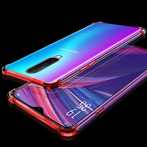 Funda Silicona Ultrafina Carcasa Transparente S05 para Oppo RX17 Pro Rojo