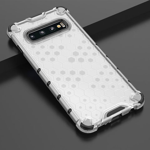 Funda Silicona Ultrafina Carcasa Transparente S05 para Samsung Galaxy S10 5G Blanco