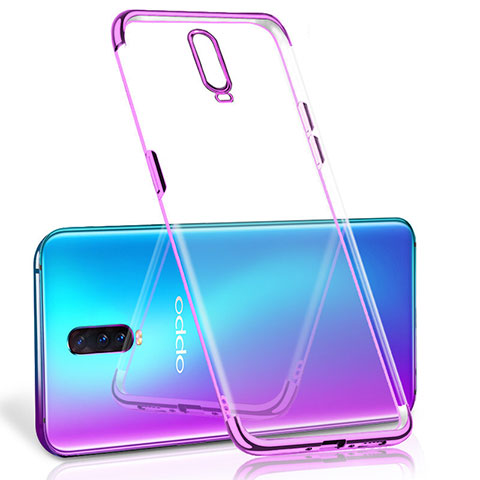 Funda Silicona Ultrafina Carcasa Transparente S06 para Oppo R17 Pro Morado