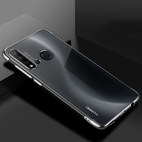 Funda Silicona Ultrafina Carcasa Transparente S07 para Huawei Nova 5i Plata