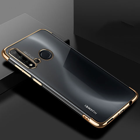 Funda Silicona Ultrafina Carcasa Transparente S07 para Huawei P20 Lite (2019) Oro