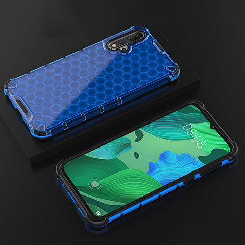 Funda Silicona Ultrafina Carcasa Transparente S08 para Huawei Nova 5 Azul