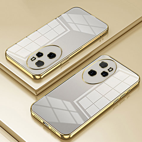 Funda Silicona Ultrafina Carcasa Transparente SY1 para Huawei Honor 100 Pro 5G Oro