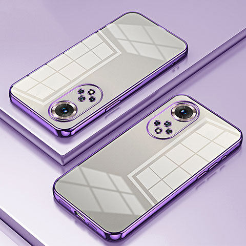 Funda Silicona Ultrafina Carcasa Transparente SY1 para Huawei Honor 50 Pro 5G Morado