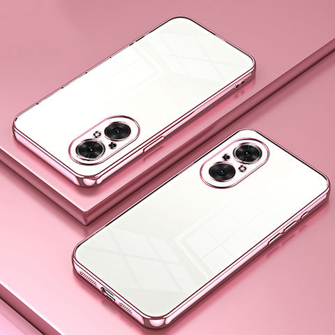 Funda Silicona Ultrafina Carcasa Transparente SY1 para Huawei Honor 50 SE 5G Oro Rosa