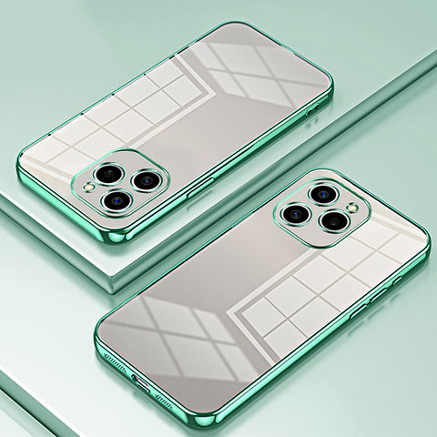 Funda Silicona Ultrafina Carcasa Transparente SY1 para Huawei Honor 60 SE 5G Verde