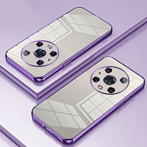 Funda Silicona Ultrafina Carcasa Transparente SY1 para Huawei Honor Magic4 Pro 5G Morado