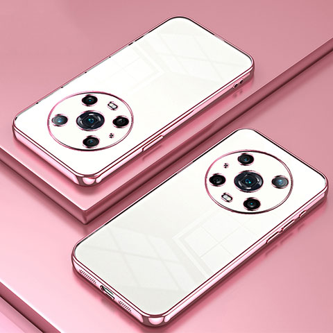 Funda Silicona Ultrafina Carcasa Transparente SY1 para Huawei Honor Magic4 Pro 5G Oro Rosa