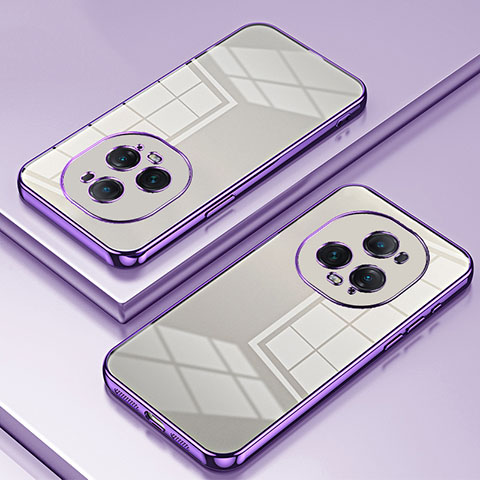 Funda Silicona Ultrafina Carcasa Transparente SY1 para Huawei Honor Magic5 Ultimate 5G Morado