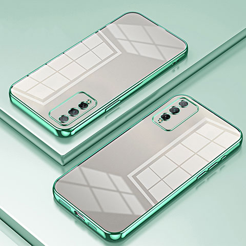 Funda Silicona Ultrafina Carcasa Transparente SY1 para Huawei Honor Play4T Pro Verde