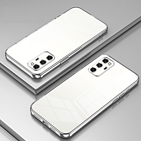 Funda Silicona Ultrafina Carcasa Transparente SY1 para Huawei Honor V30 Pro 5G Plata