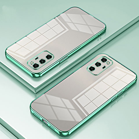 Funda Silicona Ultrafina Carcasa Transparente SY1 para Huawei Honor V30 Pro 5G Verde