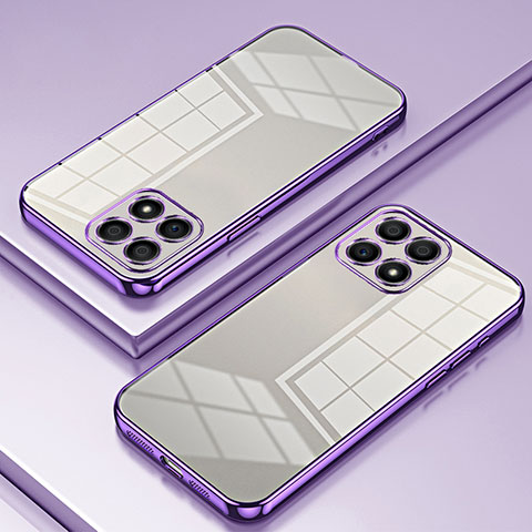 Funda Silicona Ultrafina Carcasa Transparente SY1 para Huawei Honor X30i Morado