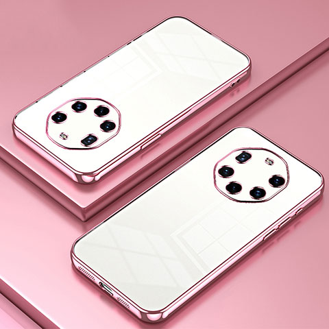 Funda Silicona Ultrafina Carcasa Transparente SY1 para Huawei Mate 40 RS Oro Rosa