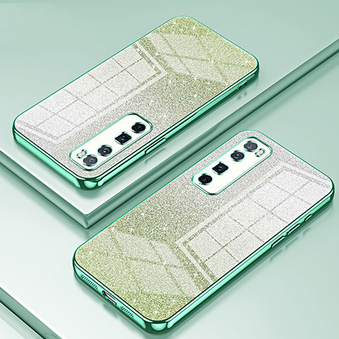 Funda Silicona Ultrafina Carcasa Transparente SY1 para Huawei Nova 7 Pro 5G Verde