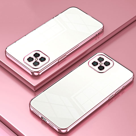 Funda Silicona Ultrafina Carcasa Transparente SY1 para Huawei Nova 8 SE 4G Oro Rosa