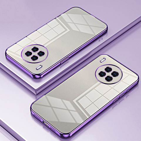 Funda Silicona Ultrafina Carcasa Transparente SY1 para Huawei Nova 8i Morado