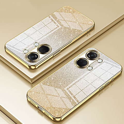 Funda Silicona Ultrafina Carcasa Transparente SY1 para OnePlus Ace 2V 5G Oro