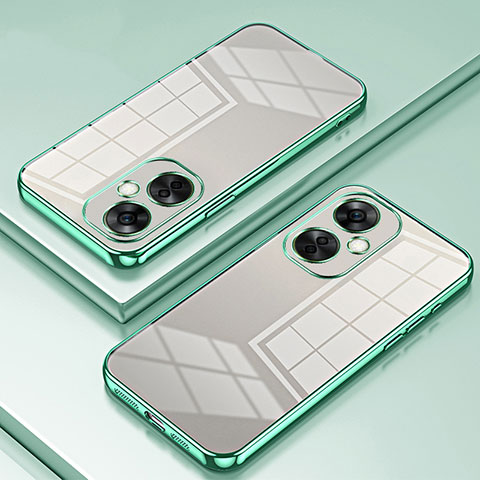 Funda Silicona Ultrafina Carcasa Transparente SY1 para OnePlus Nord CE 3 Lite 5G Verde