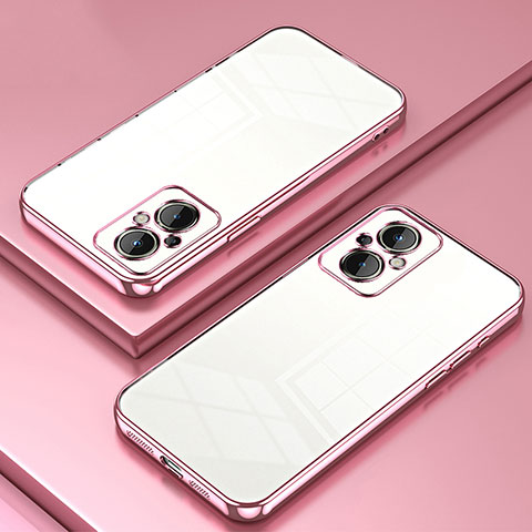 Funda Silicona Ultrafina Carcasa Transparente SY1 para OnePlus Nord N20 5G Oro Rosa