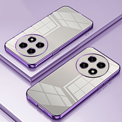 Funda Silicona Ultrafina Carcasa Transparente SY1 para Oppo A2 Pro 5G Morado