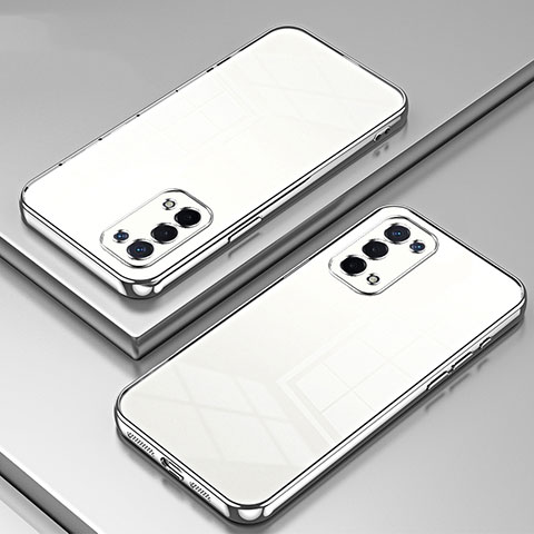 Funda Silicona Ultrafina Carcasa Transparente SY1 para Oppo A74 5G Plata